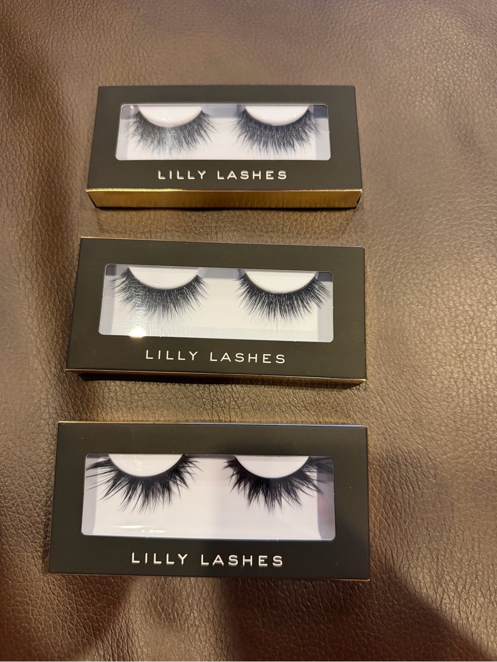 Lilly Lashes Black Full Volume False Eyelashes - Set of 3